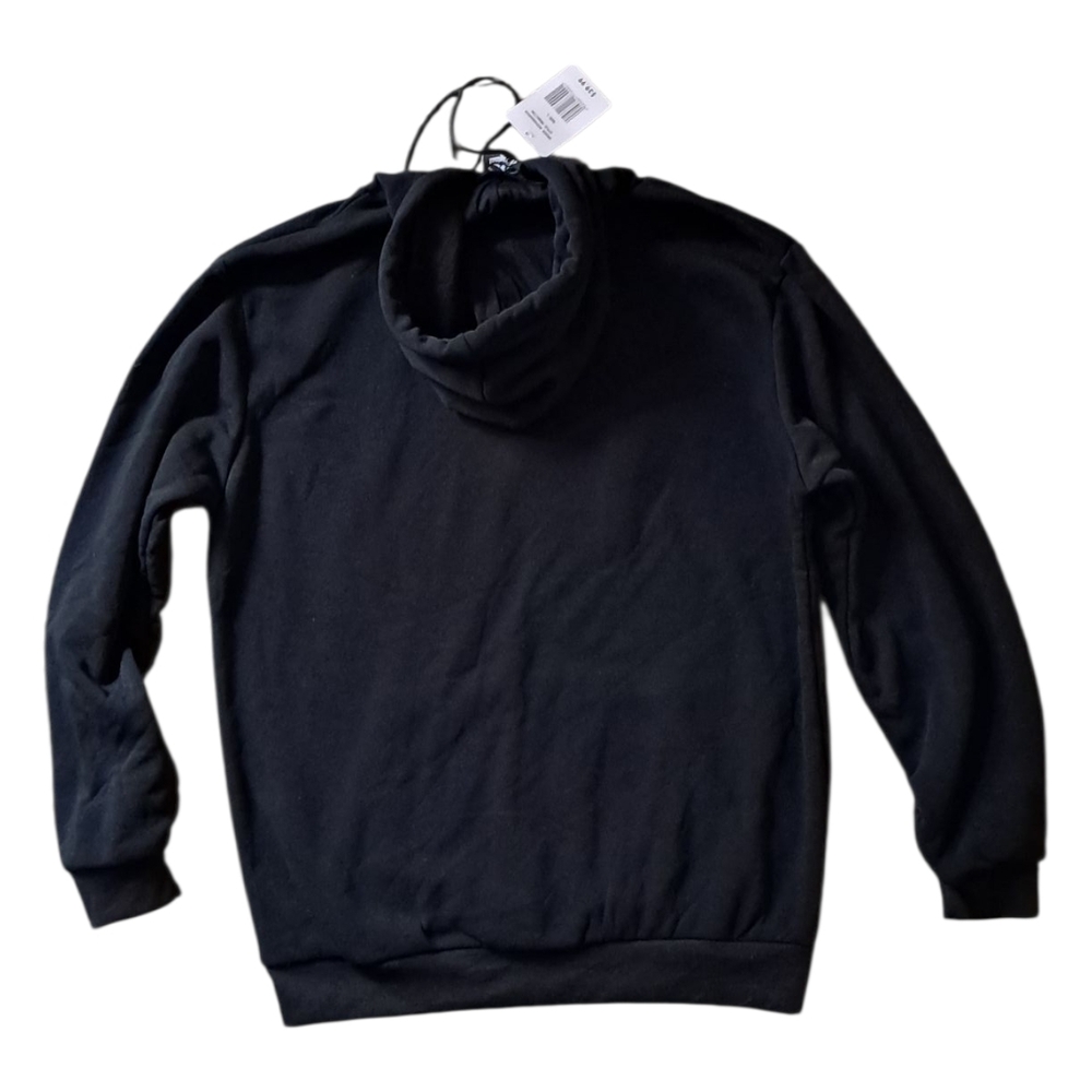 Original Deluxe Black Hoodie with Skeleton Hand "LA" Graphic - Picture 2 of 4